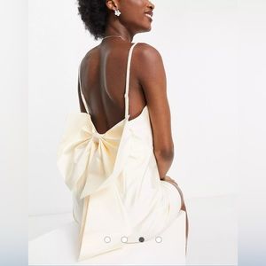 New Bow Back Bridal Party Dress